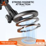 2-in-1 Magnetic Neck Mount for Smartphone & Action Camera | Hands-Free POV Vlog Shooting Holder - Image 4