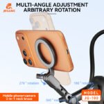 2-in-1 Magnetic Neck Mount for Smartphone & Action Camera | Hands-Free POV Vlog Shooting Holder - Image 5