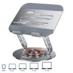 Aluminum Alloy Laptop Cooling Stand with 360 Rotation and iPad Compatibility - Image 2