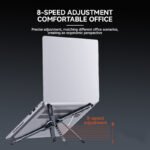 Magnetic Aluminum Alloy Folding Stand | 3-in-1 for Laptop/Tablet/Phone, 8-Speed Adjustable, Portable & Ergonomic - Image 4