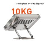 360-Degree Rotating Adjustable Aluminum Alloy Flat Bracket Desktop Support Frame for Tablet PC Stand Notebook Heightening - Image 6