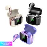 TWS Semi-in-Ear Wireless Earphone Digital Display for 6.0 IPX4 Waterproof Low Latency Hi-Fi Sound Touch Control