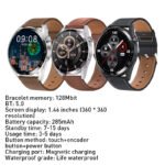 Smart Watch for Students-Square IPS Display Silicone Band Magnetic Charging & Answer Calls - Image 5